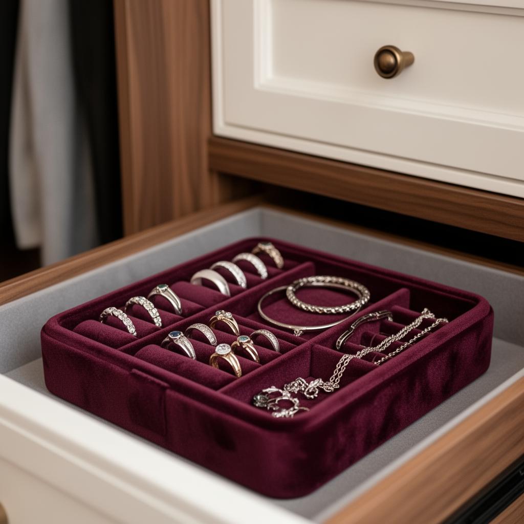 Velvet Jewelry Tray